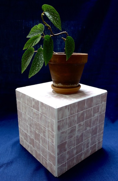 Cube rose mosaïque toulouse
